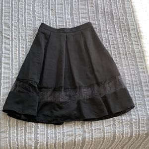 Black pleated skirt